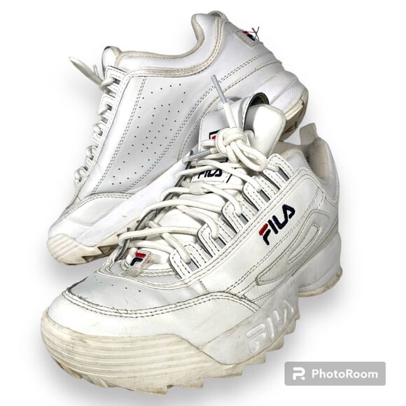 FILA Disruptor Sneakers Men Size 7 White Shoe Chunky - Picture 1 of 9